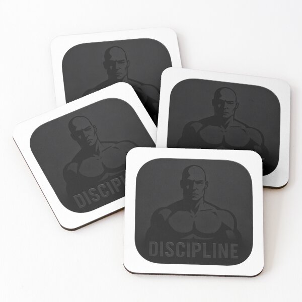 Item preview, DISCIPLINE – The Icon of Relentless Self-Mastery designed and sold by PeakMind.