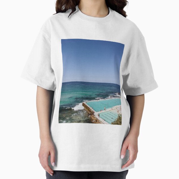 Item preview, Australian Bondi Icebergs Pool T-Shirt - Coastal Swimming Culture Tee designed and sold by wonderingwithwinnie.