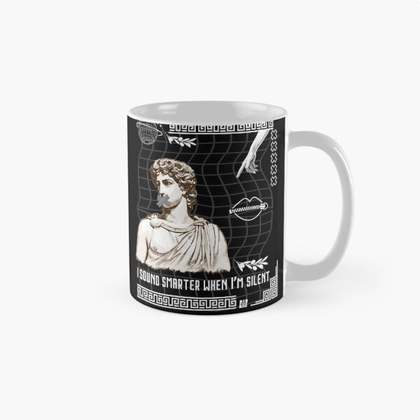 Item preview, I Sound Smarter When I'm Silent - Aesthetic Greek Statue Design designed and sold by Wizard-shop1.