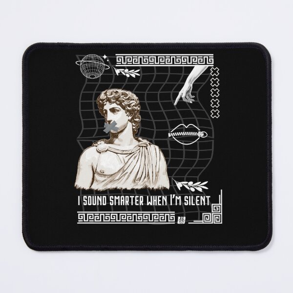 Item preview, I Sound Smarter When I'm Silent - Aesthetic Greek Statue Design designed and sold by Wizard-shop1.