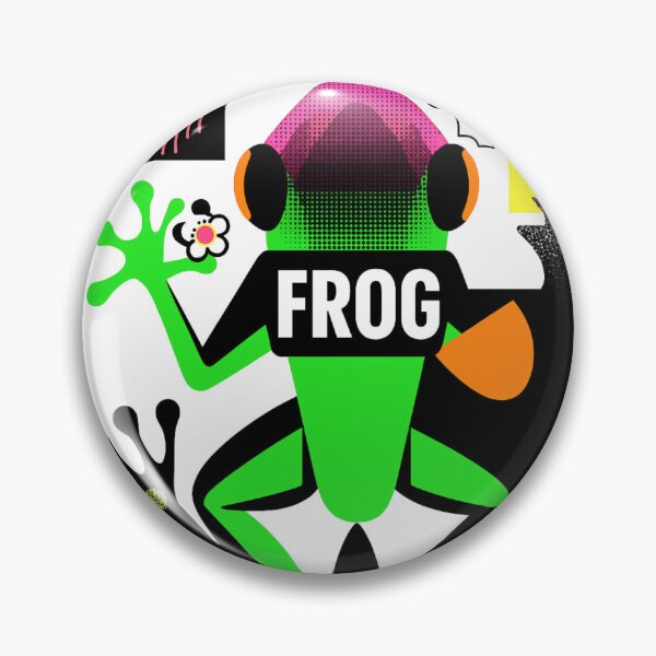 Item preview, Cyber Jungle Frog – Glitch Pop Amphibian Artwork designed and sold by Void & Valor.