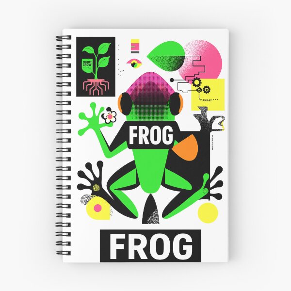 Item preview, Cyber Jungle Frog – Glitch Pop Amphibian Artwork designed and sold by Void & Valor.