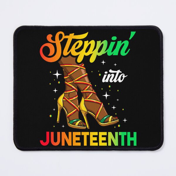 Item preview, Stepping Into Juneteenth 2025 - Afro Black Woman in Heels Cute Gift designed and sold by JUSTBEELEGANT.