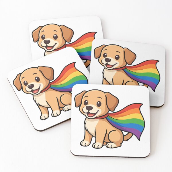 Item preview, Cute Rainbow Dog – LGBTQ+ Pride Cute Design designed and sold by Travelslightly.
