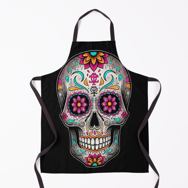 Item preview, Elegant Sugar Skull Art – Day of the Dead Symmetrical Skull - Day of the Dead Skull Design designed and sold by  Ojo de Lilith.