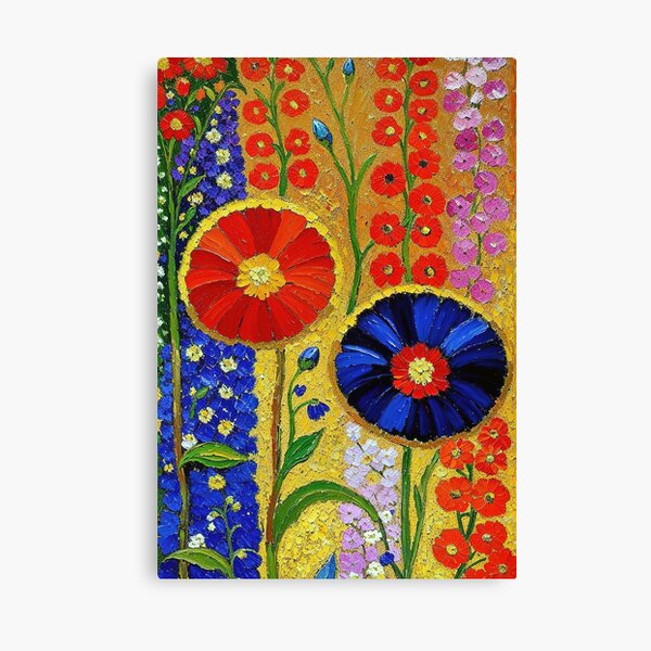 Aperçu de l'œuvre Fleurs de Gustav Klimt créée et vendue par maniacfitness.