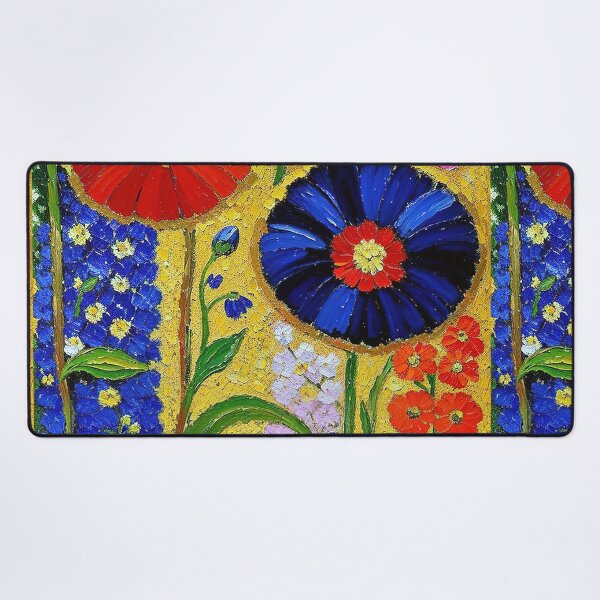 Aperçu de l'œuvre Fleurs de Gustav Klimt créée et vendue par maniacfitness.