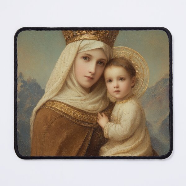 Item preview, A Cord Between Heaven and Earth - Our Lady of Mount Carmel designed and sold by SanctifiedSouls.