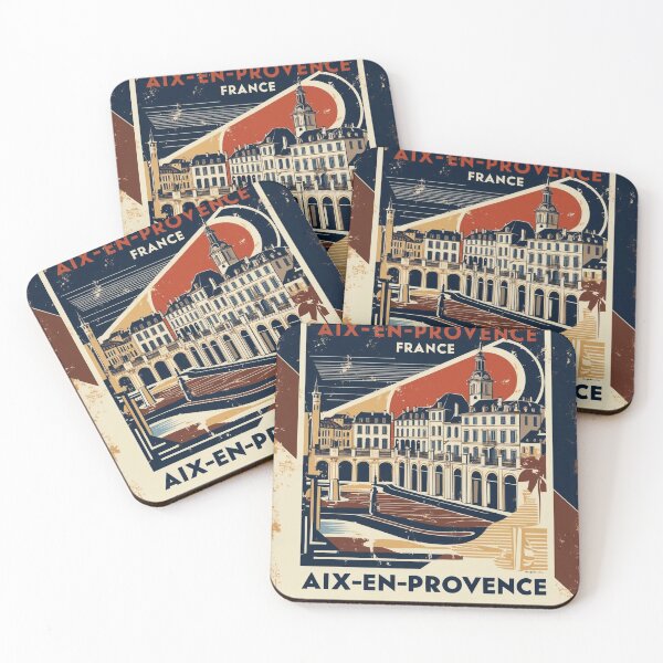 Item preview, Aix En Provence France 1950s Vintage Travel Tourism designed and sold by TravelersGems.