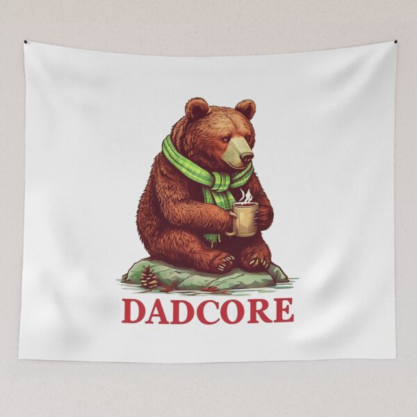 Item preview, Dadcore Bear – Cozy Wilderness Vibes for the Ultimate Dad designed and sold by ZerotwoStudio.