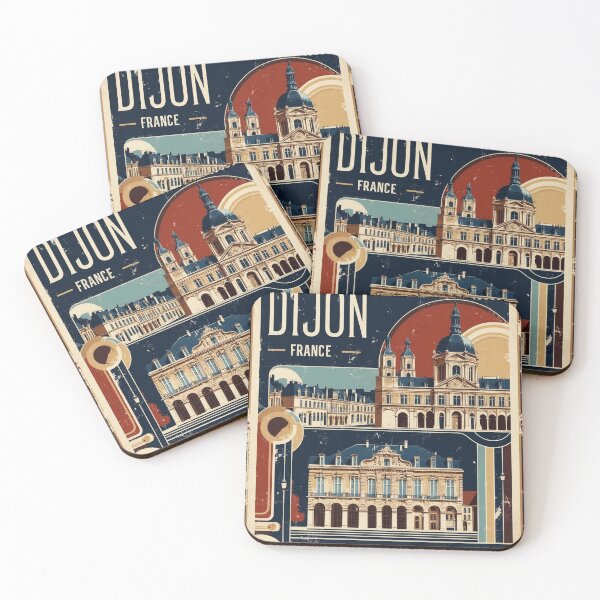 Item preview, Dijon France 1950s Vintage Travel Tourism designed and sold by TravelersGems.