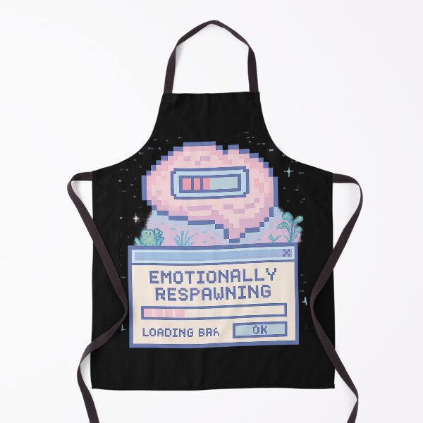 Item preview, Emotionally Respawning – Pixel Brain Tee for Soft Restarts designed and sold by Laugh & Rewind .