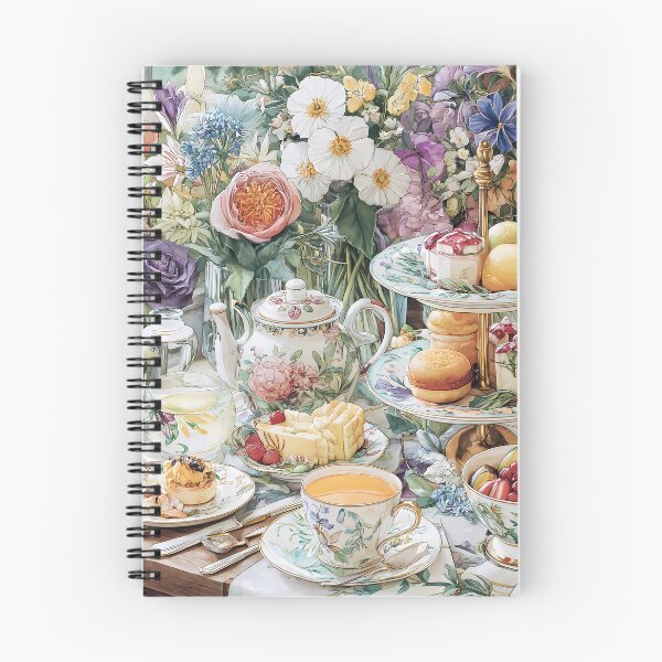Item preview, Elegant Floral Afternoon Tea  designed and sold by HappyBlueMilk.