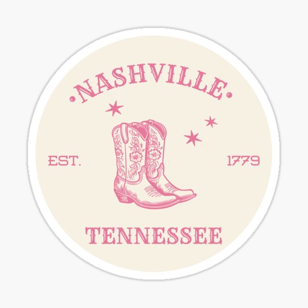 Item preview, Nashville Tennessee Retro Boots Graphic designed and sold by ForgotSouvenir.