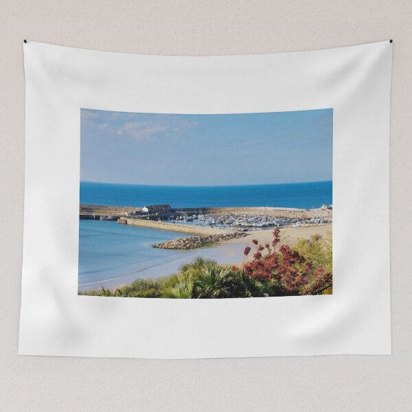 Item preview, Lyme Regis Harbour Overview on a May Morning designed and sold by Dorset Girl.
