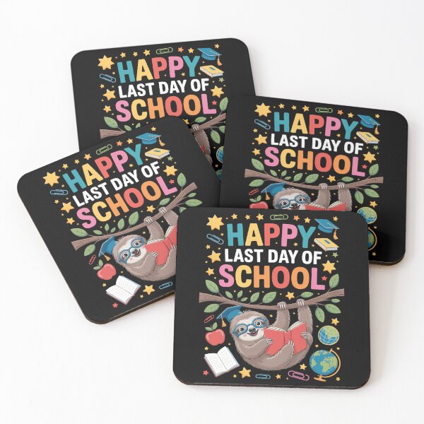 Item preview, Happy Last Day of School Kid Teacher cute sloth Graduation designed and sold by brynatshop.