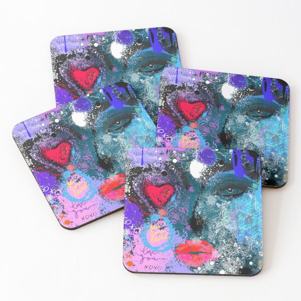 Item preview, Whispers and Lipstick Graffiti ❤️ designed and sold by Art With Impact – Statement Art & Apparel for Deep Thinkers.