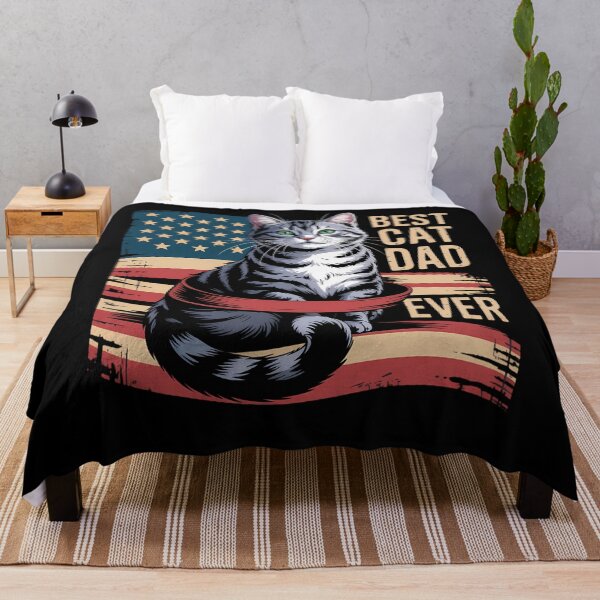 Item preview, Cat Dad US Flag Kitty Daddy Dad Christmas Fathers Day designed and sold by brynatshop.