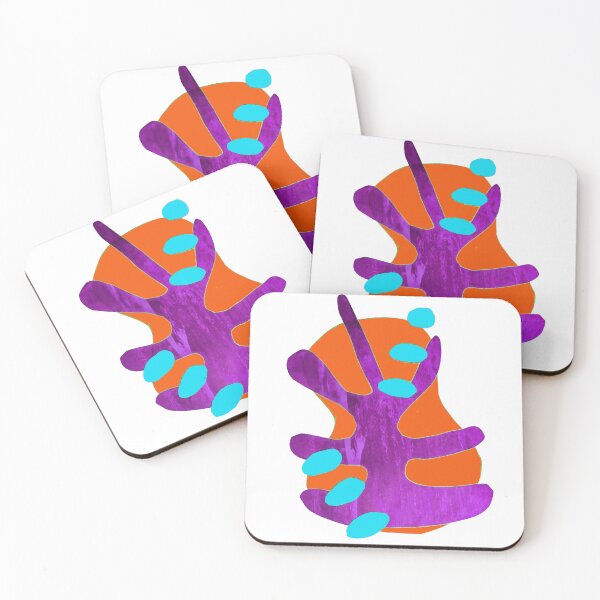Item preview, Organic Blob Pink Orange Teal designed and sold by Roalzy.