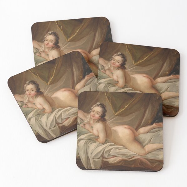 Item preview, antique french female nude painting from 19th century  designed and sold by Vintage Designs +.