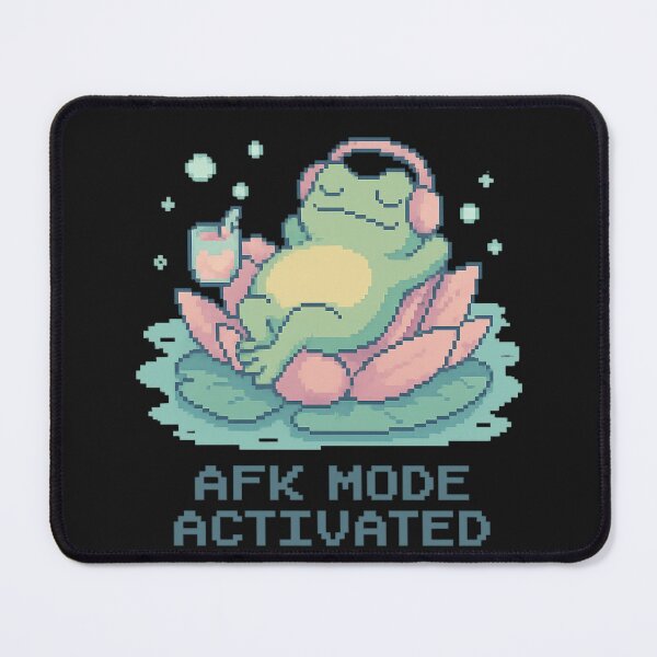 Item preview, AFK Mode Activated – Pixel Frog Chill Tee for Mental Breaks designed and sold by Laugh & Rewind .