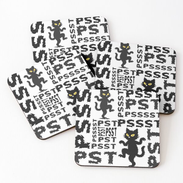 Item preview, Dancing Black Cat – PSST designed and sold by rherondesigns.