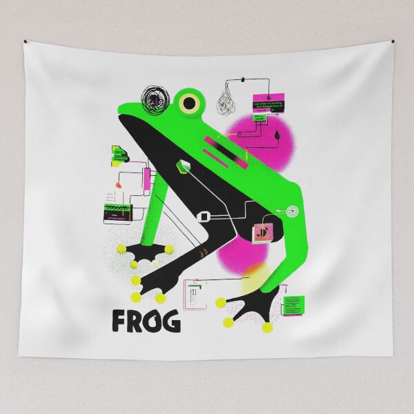 Item preview, Neon Systems Frog – Chaos. Circuits. Croak. designed and sold by Void & Valor.