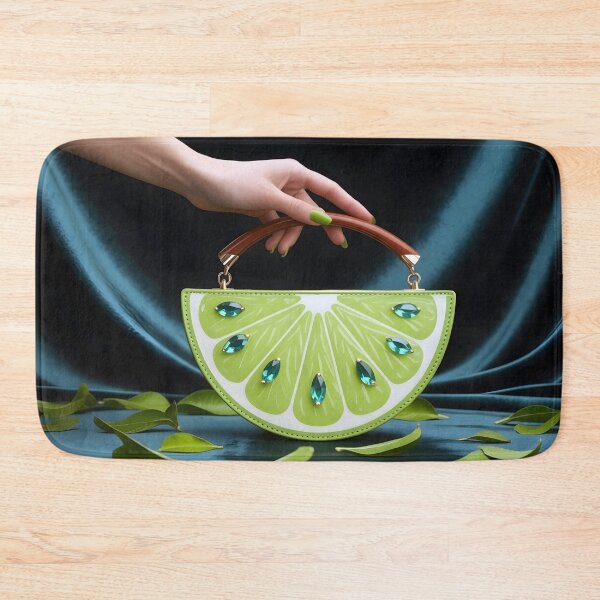 Item preview, Woman holding a lime wedge inspired purse designed and sold by mystiquelicorne.