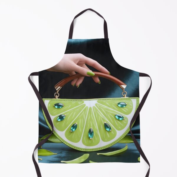 Item preview, Woman holding a lime wedge inspired purse designed and sold by mystiquelicorne.