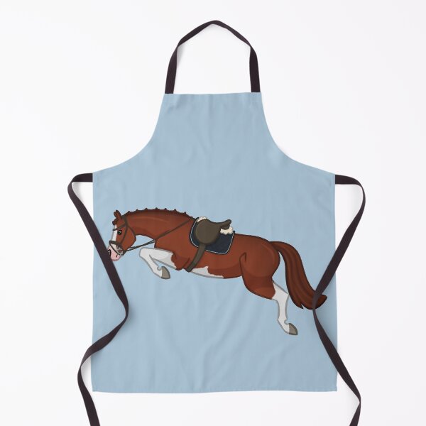 Item preview, Cartoon Chestnut Pinto - Show Jumping Illustration  designed and sold by Art By Drina.