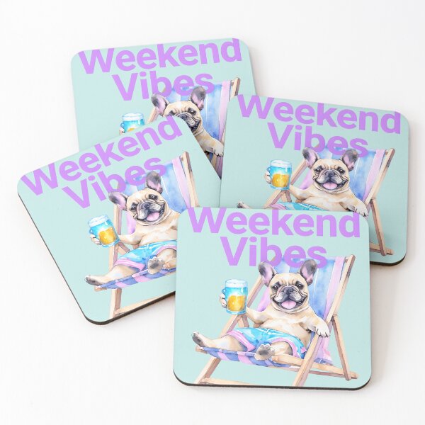 Item preview, French Bulldog's Relaxing Weekend Vibes designed and sold by ArtisticDesignsbyLinda.