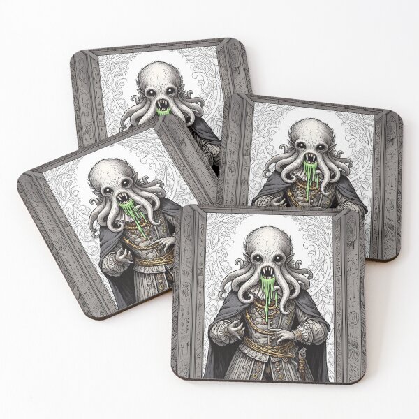 Item preview, Grimling Lord of dread Eldritch Cthulhu of Darkmere staring at you with his eyes of the void designed and sold by Vintage Designs +.