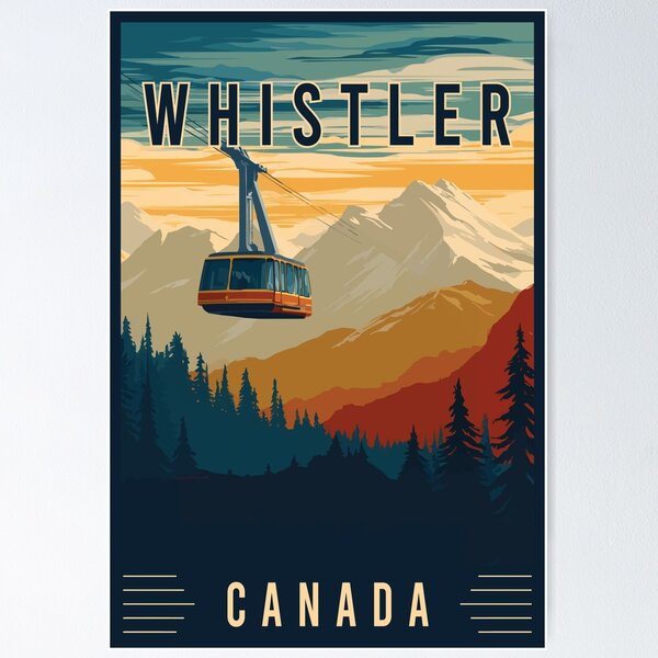 Artikel-Vorschau von Entdecken Sie das Winterwunderland Whistler in Kanada – Reisekunst, designt und verkauft von turtlestart.