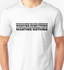 Sylvia Plath quote - desire Unisex T-Shirt