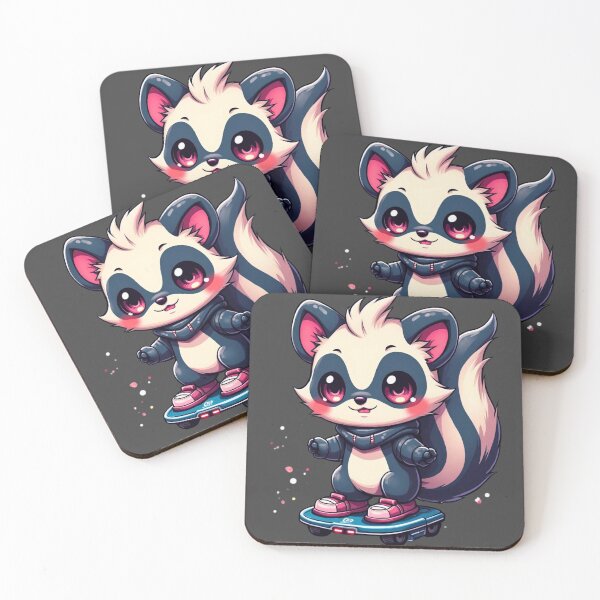 Item preview, HoverSkunk Hero: Glide Mode Activated designed and sold by MYTHIC PEEL STICKERS.