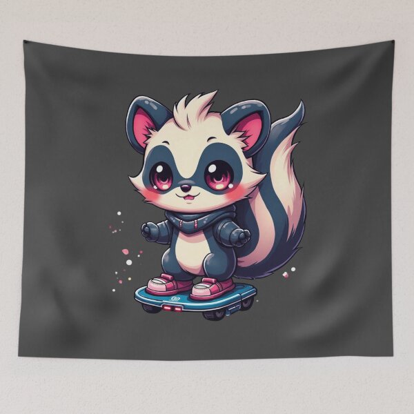 Item preview, HoverSkunk Hero: Glide Mode Activated designed and sold by MYTHIC PEEL STICKERS.