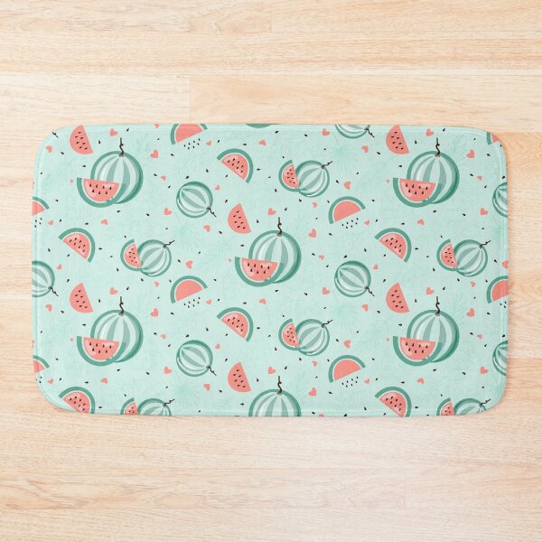 Item preview, Pastel boho pattern with watermelons and hearts designed and sold by WebItani patterns.