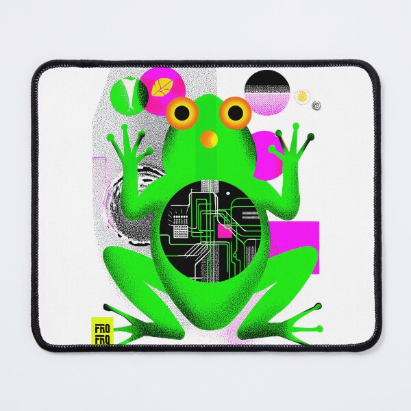 Item preview, Circuit Core Frog – Glitchy, Glowing, Glorious designed and sold by Void & Valor.