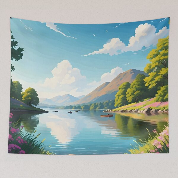 Item preview, Lake Windermere: Summer Serenity Stretching into the Distance designed and sold by LSVart.