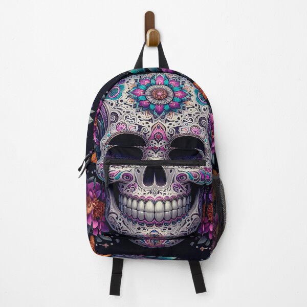 Item preview, Symmetrical Day of the Dead Skull Design Ornamental Skull Design – Mexican Folk Symbol designed and sold by  Ojo de Lilith.