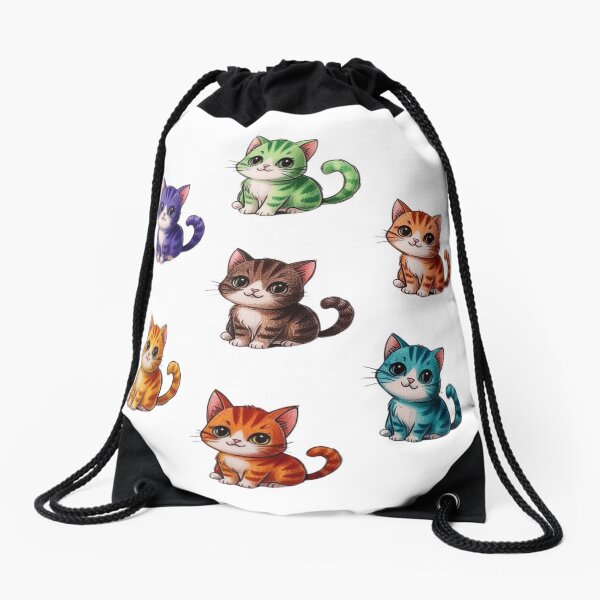 Item preview, Many Colorful Cats designed and sold by AlinaSCorner.