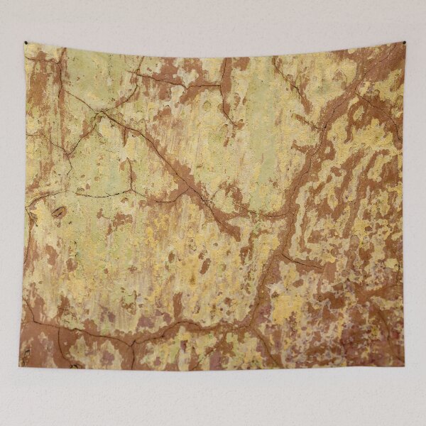 Item preview, texture of a yellow wall with branched lines of pink color designed and sold by felipequeiroz.