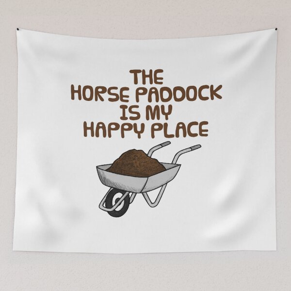 Item preview, The Horse Paddock Is My Happy Place designed and sold by doodlerob.