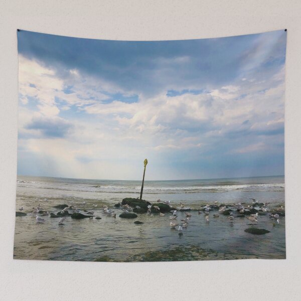 Item preview, Seagulls on the Dutch coast of the Netherlands designed and sold by Neonyx2020.