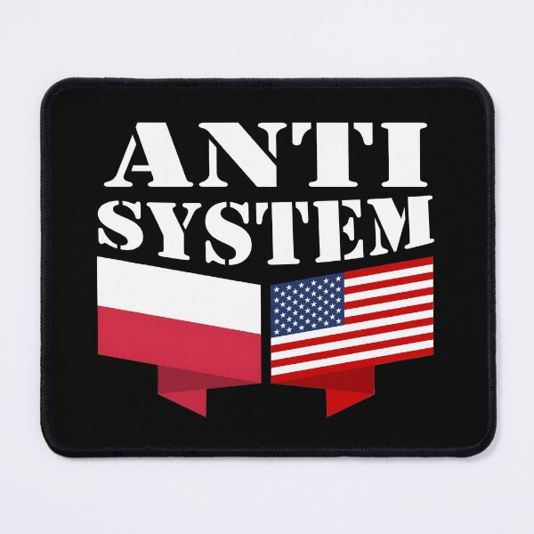 Item preview, Anti-System Polish American flags designed and sold by Kackos.