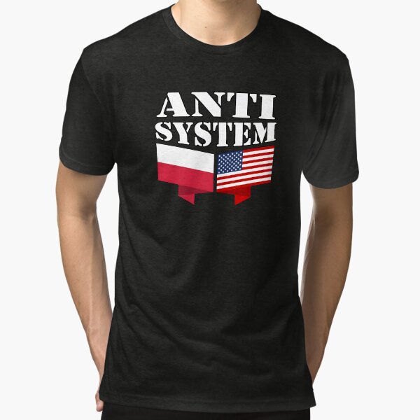 Item preview, Anti-System Polish American flags designed and sold by Kackos.
