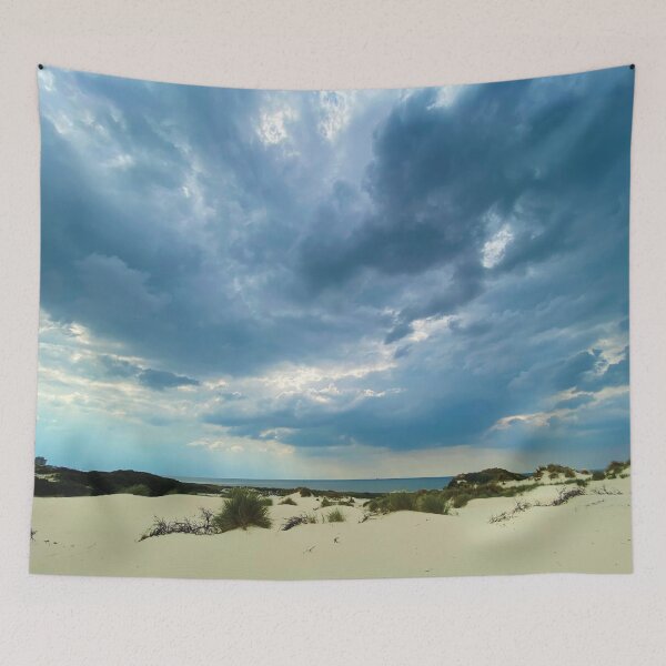 Item preview, Menacing skies over the dunes at the Dutch coast designed and sold by Neonyx2020.