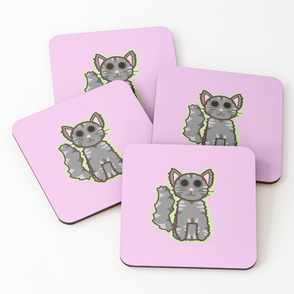 Item preview, Fluffy Gray Tabby Cat designed and sold by DewyMornings.