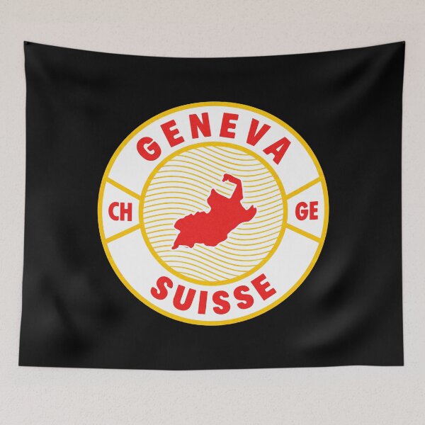 Artikelvorschau, Vintage Genf Schweiz Emblem entworfen und verkauft von CITYDESIGNSBYRK.