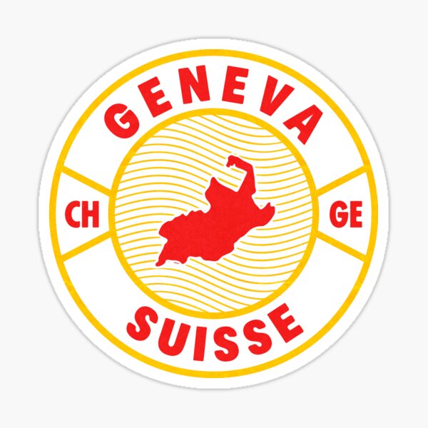 Item preview, Vintage Geneva Switzerland Emblem designed and sold by CITYDESIGNSBYRK.